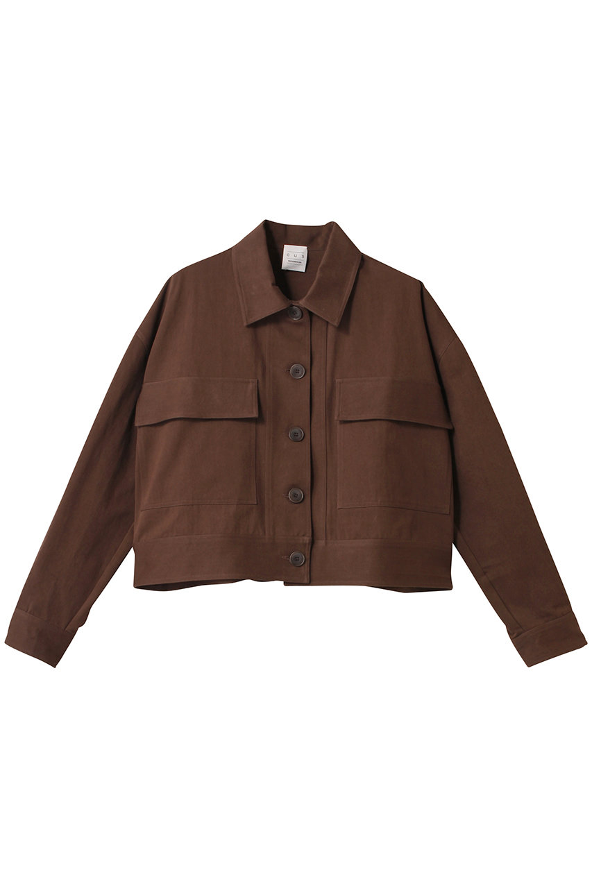 THIRD MAGAZINE 【cus】コットンボクシージャケット (ブラウン, F) サードマガジン ELLE SHOP THIRD MAGAZINE 【cus】コットンボクシージャケット (ブラウン, F) サードマガジン ELLE SHOP