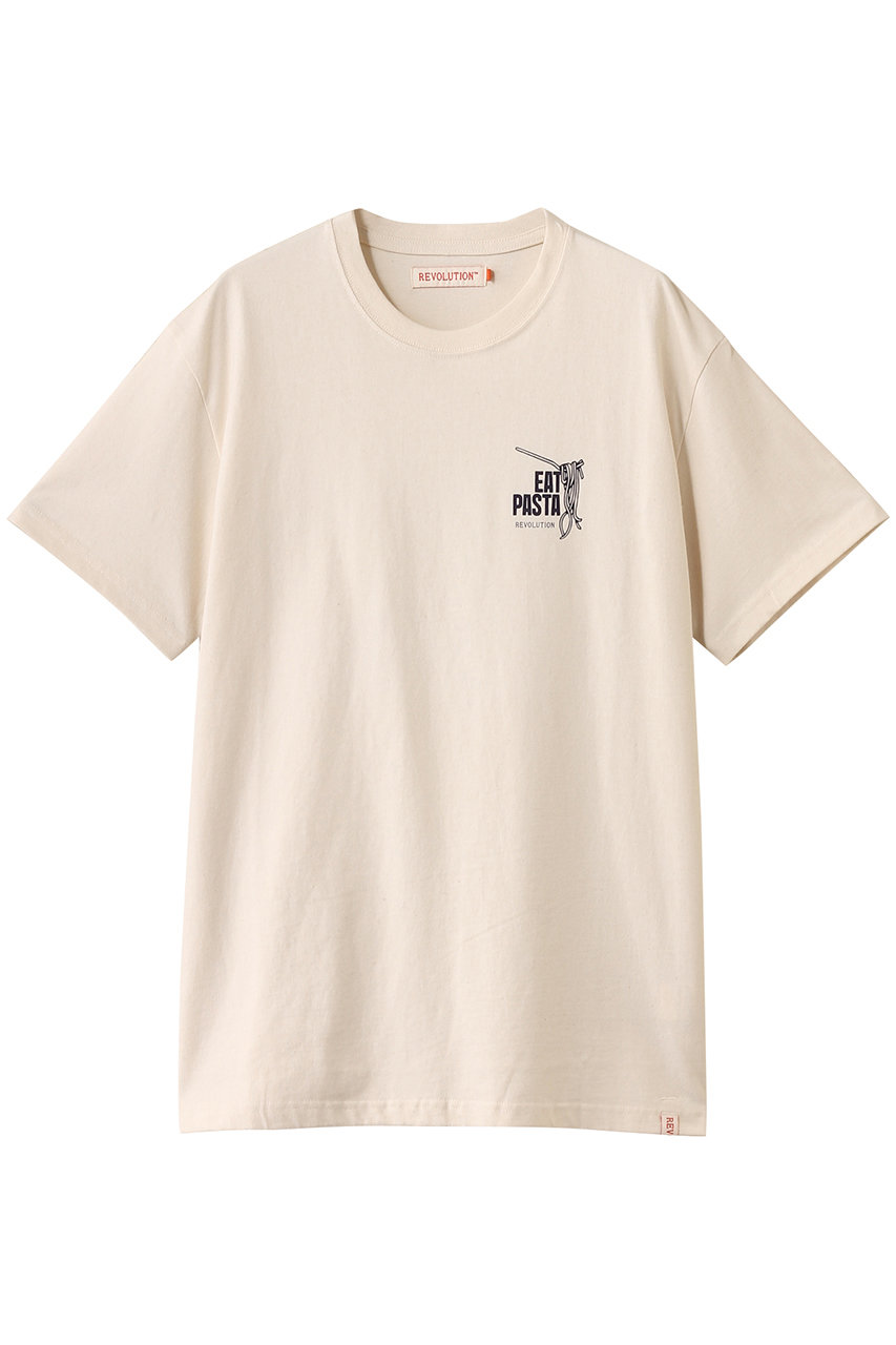 THIRD MAGAZINE 【REVOLUTION】EAT PASTA Tシャツ (オフホワイト, 3) サードマガジン ELLE SHOP THIRD MAGAZINE 【REVOLUTION】EAT PASTA Tシャツ (オフホワイト, 3) サードマガジン ELLE SHOP