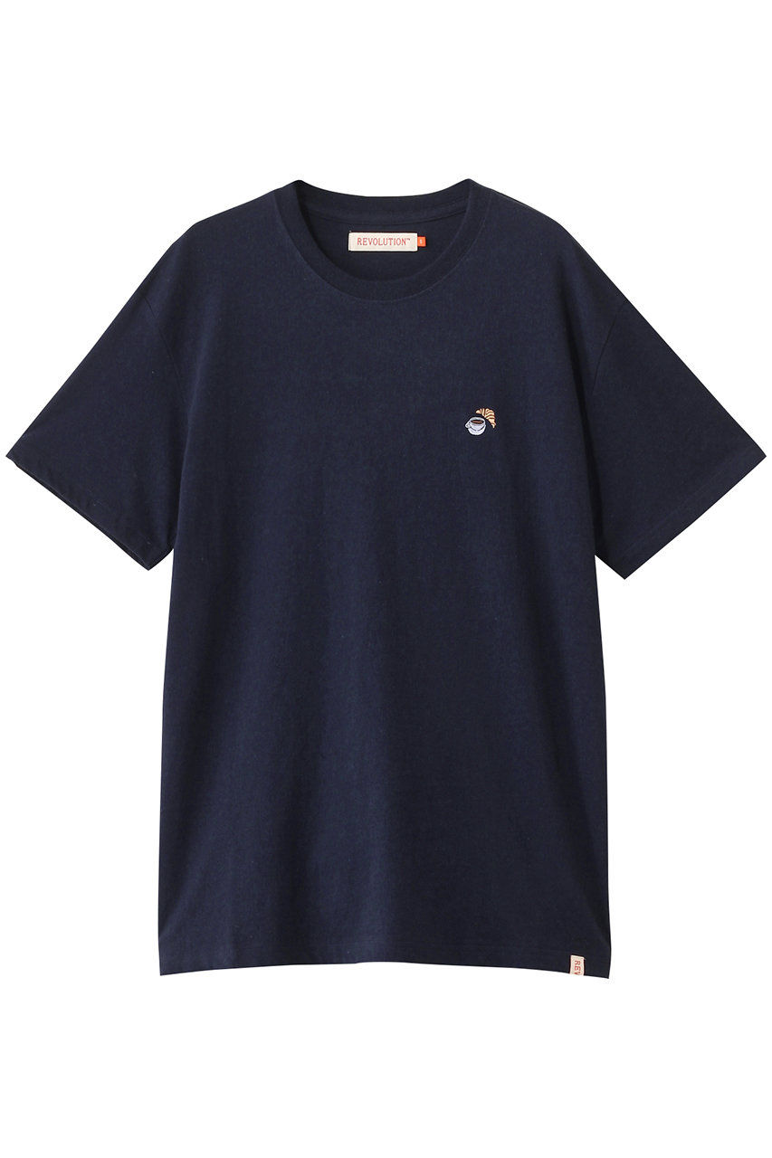 THIRD MAGAZINE 【REVOLUTION】CAFE CROISSANT Tシャツ (ネイビー, 3) サードマガジン ELLE SHOP THIRD MAGAZINE 【REVOLUTION】CAFE CROISSANT Tシャツ (ネイビー, 3) サードマガジン ELLE SHOP
