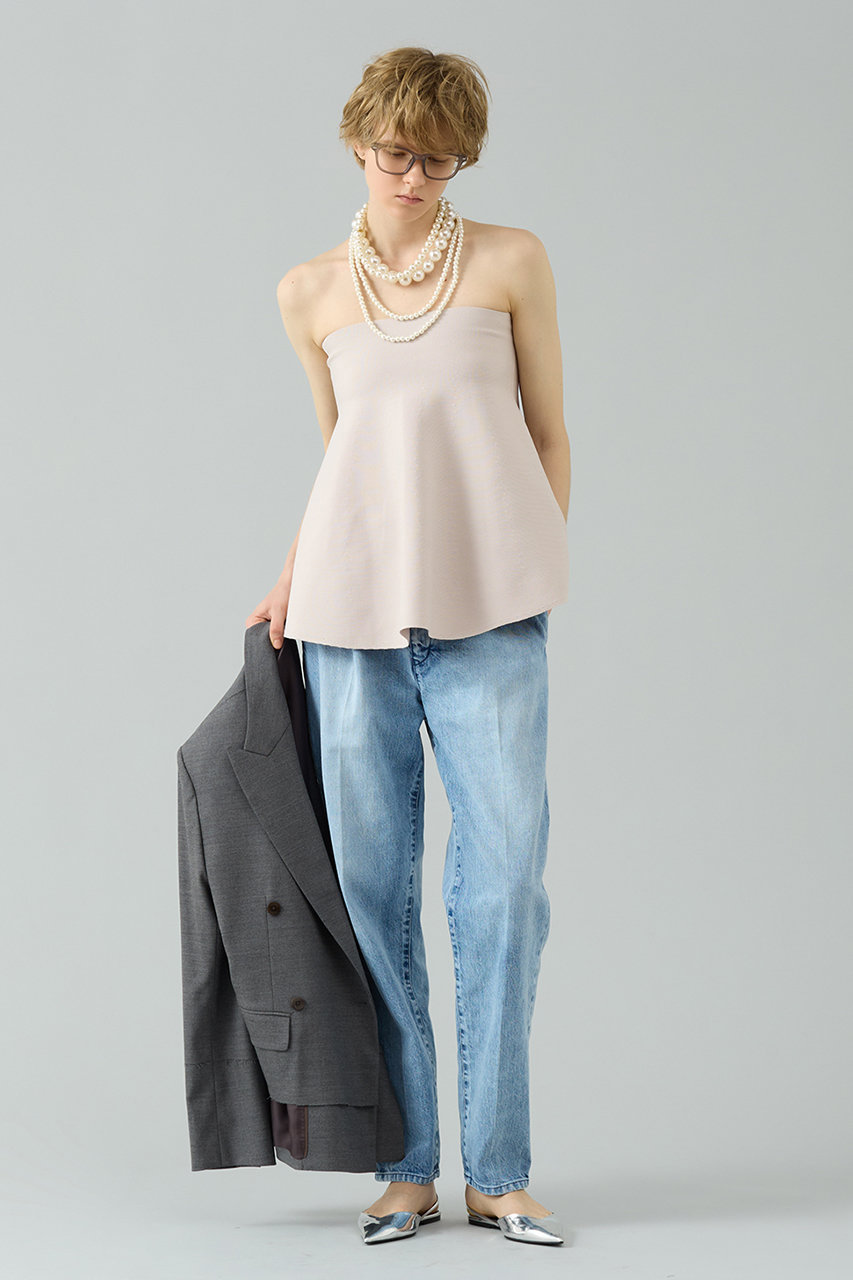 THIRD MAGAZINE(サードマガジン)｜2WAYベアトップ/グレージュ の