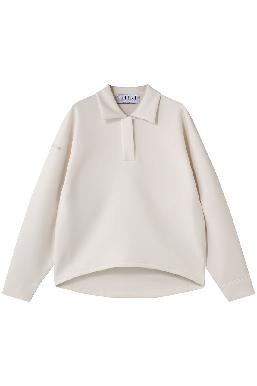 THIRD MAGAZINE ポロスウェットトップ (アイボリー, F) サードマガジン ELLE SHOP THIRD MAGAZINE ポロスウェットトップ (アイボリー, F) サードマガジン ELLE SHOP