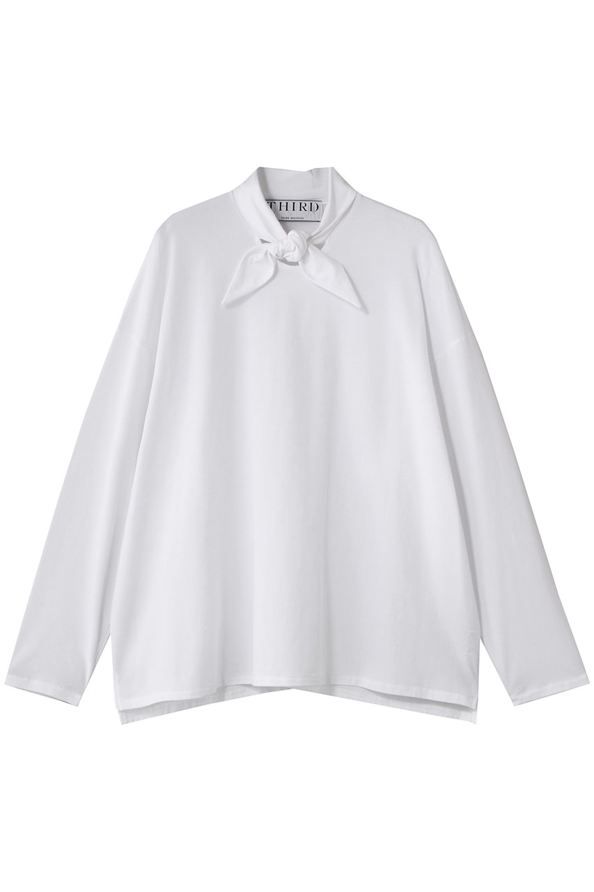 THIRD MAGAZINE タイロングスリーブTシャツ (ホワイト, F) サードマガジン ELLE SHOP THIRD MAGAZINE タイロングスリーブTシャツ (ホワイト, F) サードマガジン ELLE SHOP