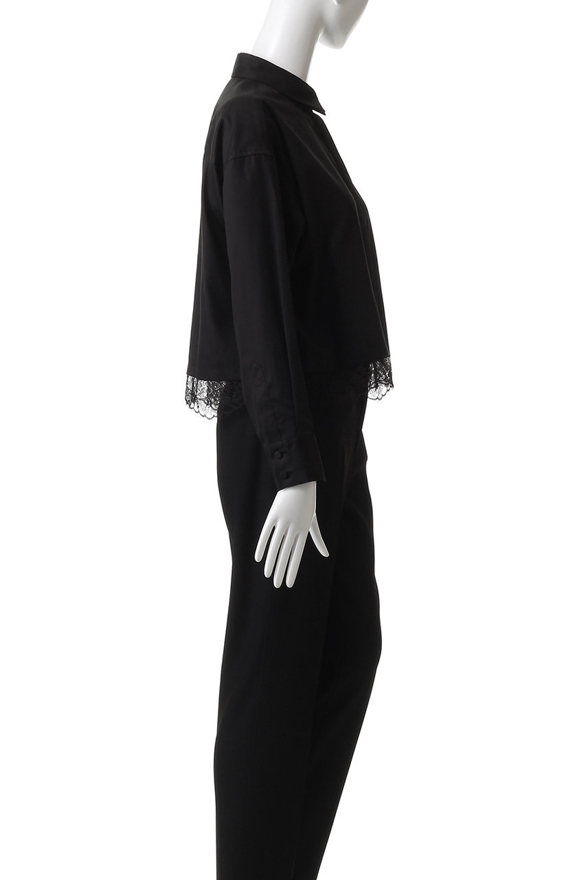 THIRD MAGAZINE(サードマガジン)｜裾レースブラウス/ホワイトB の通販