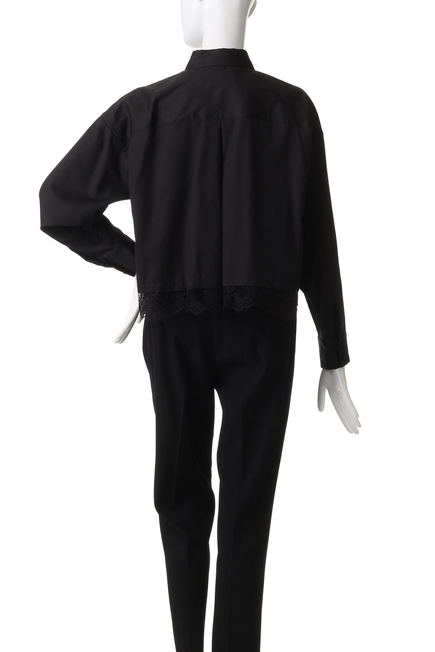 THIRD MAGAZINE(サードマガジン)｜裾レースブラウス/ホワイト の