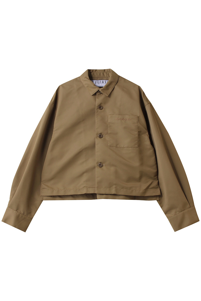 THIRD MAGAZINE クロップドブルゾン (キャメル, F) サードマガジン ELLE SHOP THIRD MAGAZINE クロップドブルゾン (キャメル, F) サードマガジン ELLE SHOP
