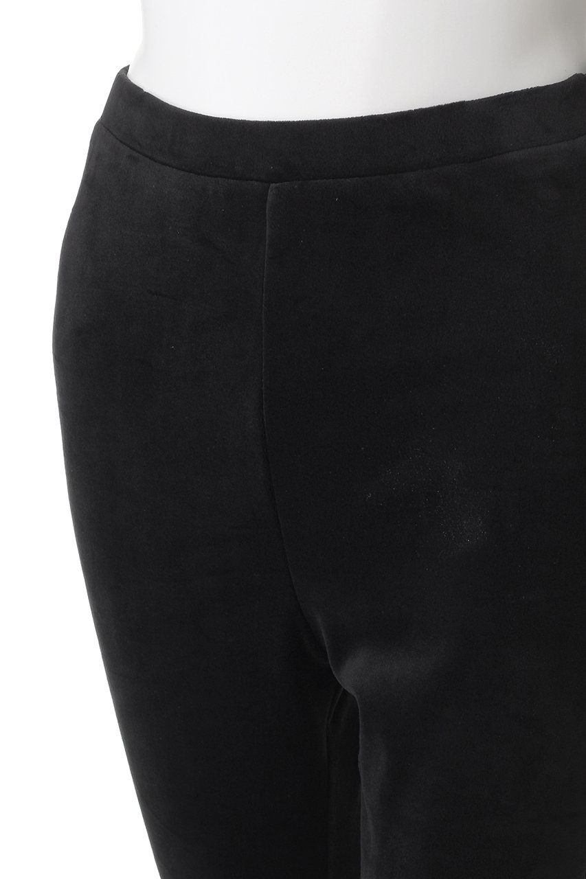 THIRD MAGAZINE(サードマガジン)｜ベロアスキニーパンツ/ブラック の