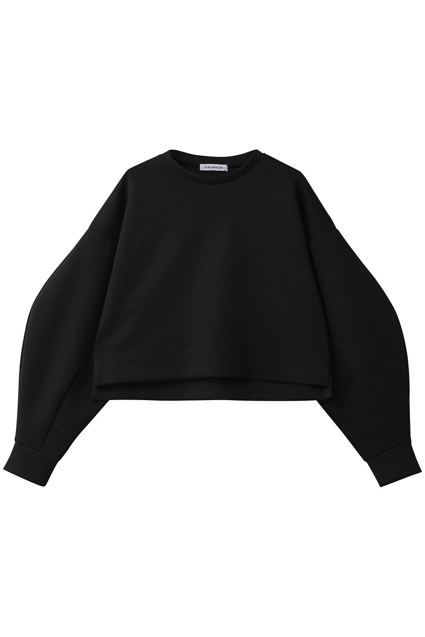 THIRD MAGAZINE ショートスウェット (ブラック, F) サードマガジン ELLE SHOP