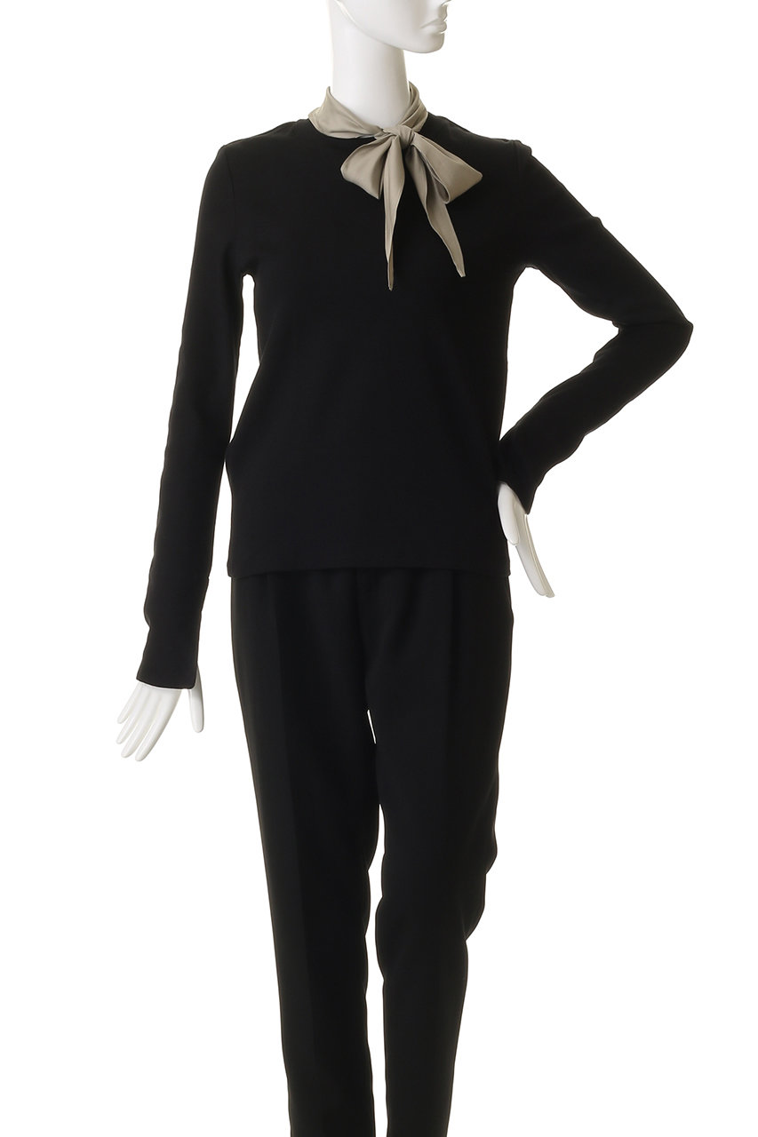 THIRD MAGAZINE(サードマガジン)｜タイ付きリブトップ/ネイビー の通販