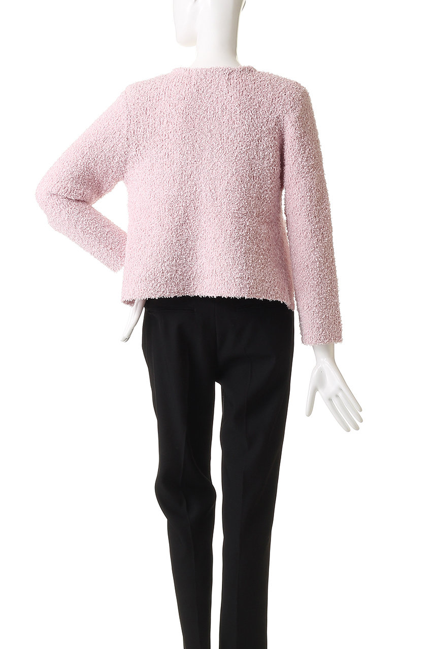 THIRD MAGAZINE(サードマガジン)｜ツイードニットカーディガン/ピンク