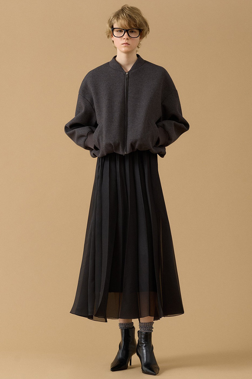THIRD MAGAZINE Wフェイスウールボクシーブルゾン (チャコールグレー, F) サードマガジン ELLE SHOP THIRD MAGAZINE Wフェイスウールボクシーブルゾン (チャコールグレー, F) サードマガジン ELLE SHOP