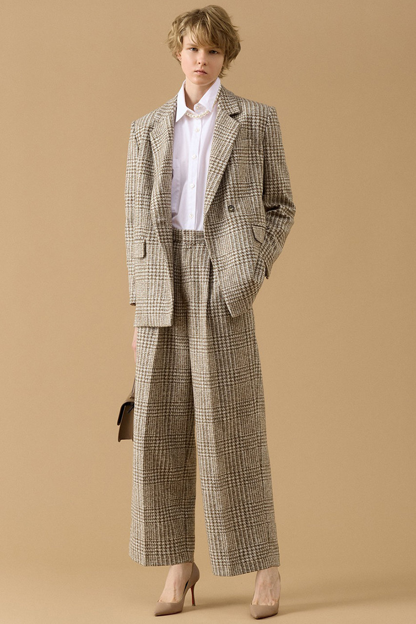 THIRD MAGAZINE グレンチェックパンツ (チェック, 3(M)) サードマガジン ELLE SHOP THIRD MAGAZINE グレンチェックパンツ (チェック, 3(M)) サードマガジン ELLE SHOP