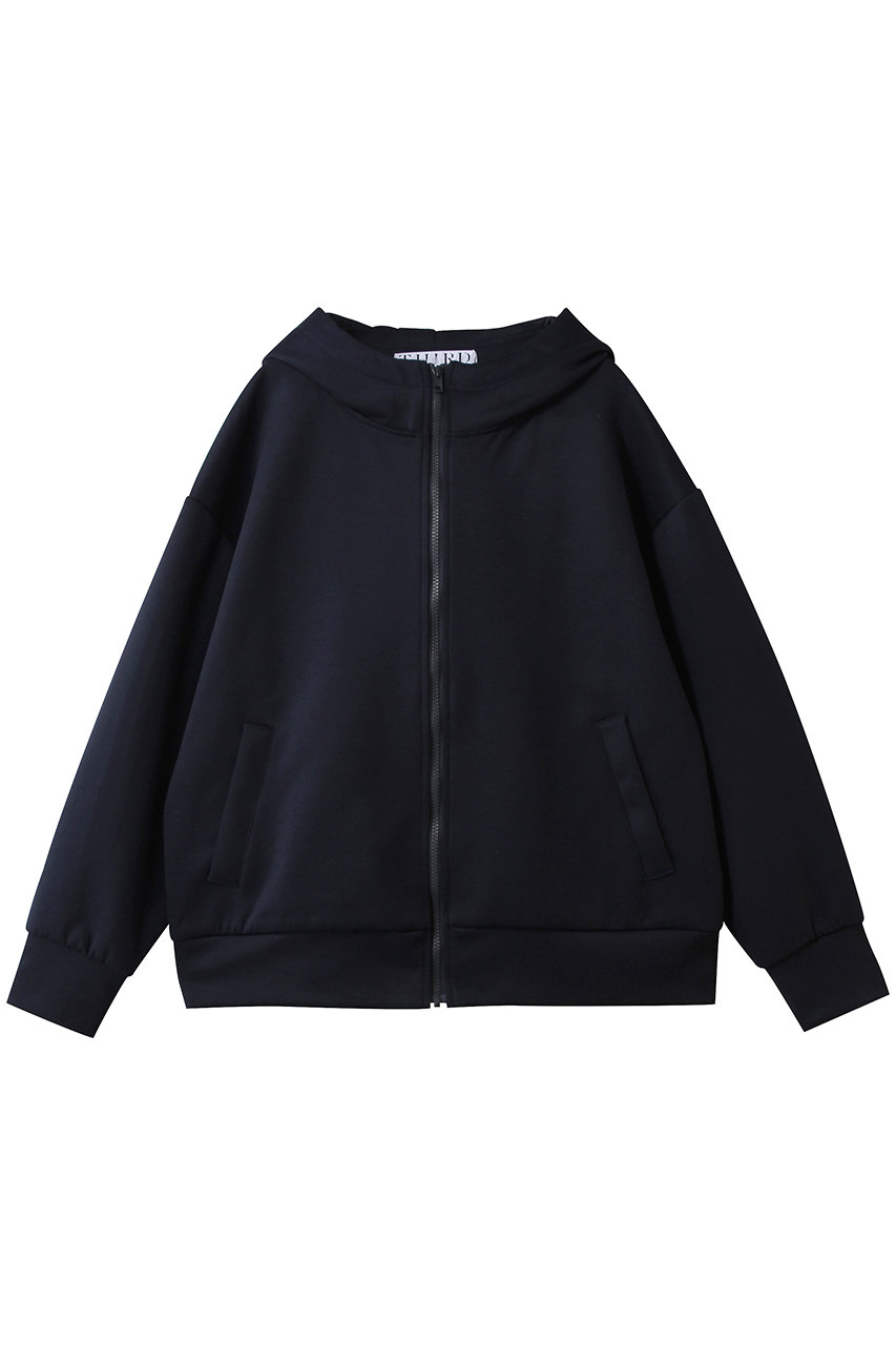 THIRD MAGAZINE オーバーサイズロゴフーディ (ネイビー, F) サードマガジン ELLE SHOP