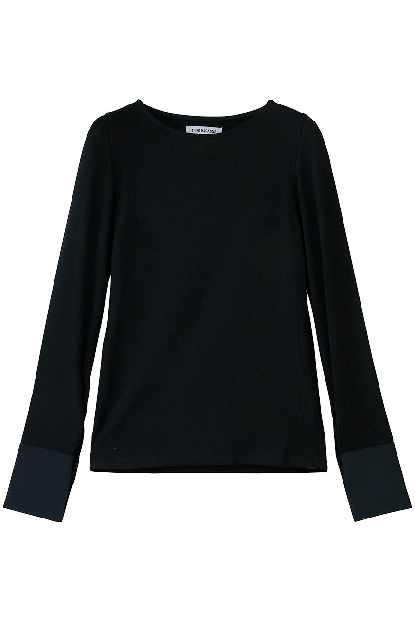 サードマガジン/THIRD MAGAZINEのカフス付ロングスリーブ(ネイビー/A0861UTS007)