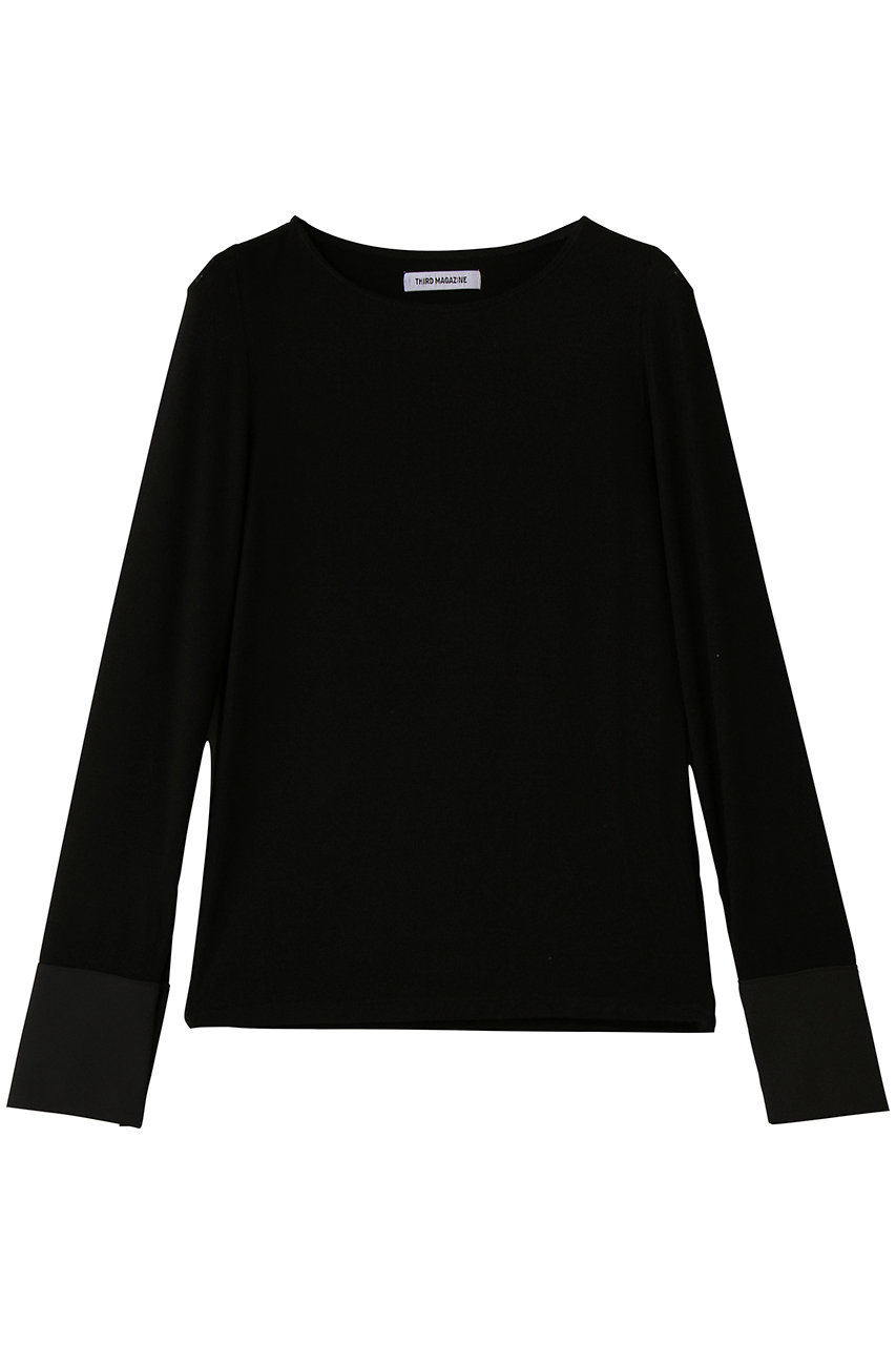 サードマガジン/THIRD MAGAZINEのカフス付ロングスリーブ(ブラック/A0861UTS007)