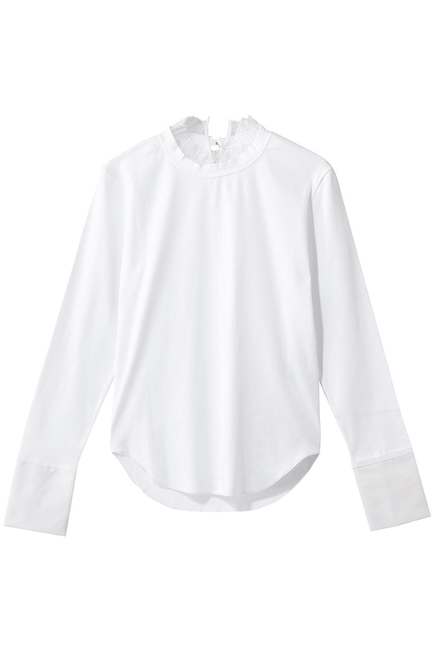 サードマガジン/THIRD MAGAZINEのレーストリミングカットソー(ホワイト/A0861UTS003)