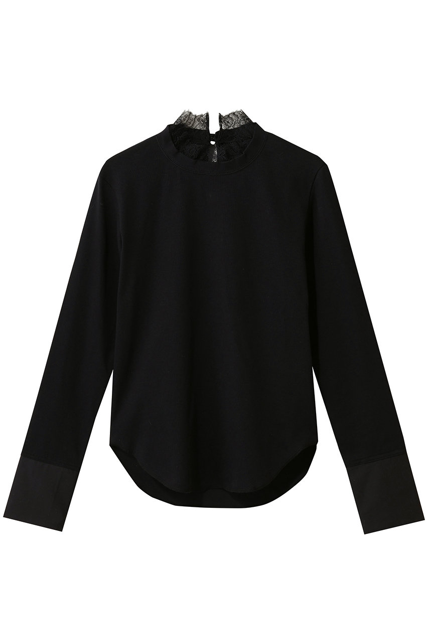 サードマガジン/THIRD MAGAZINEのレーストリミングカットソー(ブラック/A0861UTS003)