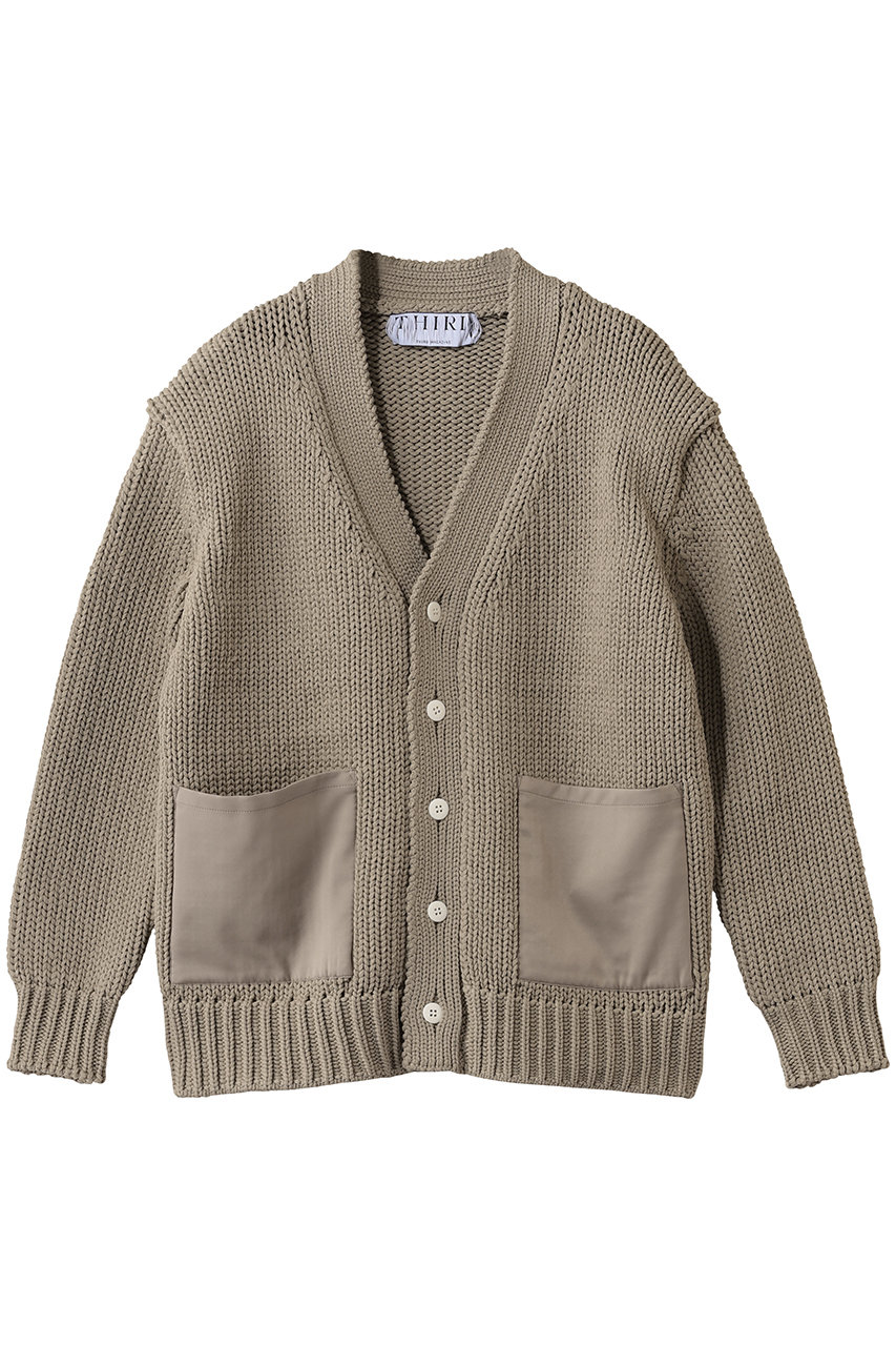 サードマガジン/THIRD MAGAZINEのポケットニットカーディガン(ベージュ/A0861KCD106)