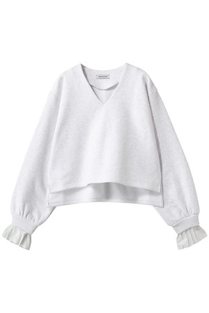 サードマガジン/THIRD MAGAZINEのプリーツスリーブVネックスウェット(110100/110105)