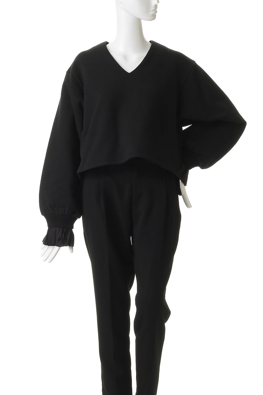 THIRD MAGAZINE(サードマガジン)｜プリーツスリーブVネックスウェット