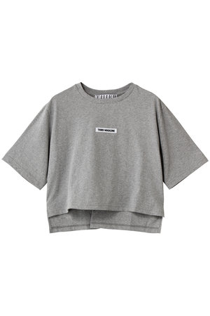 サードマガジン/THIRD MAGAZINEのグログランロゴクロップドTシャツ(110100/110102)