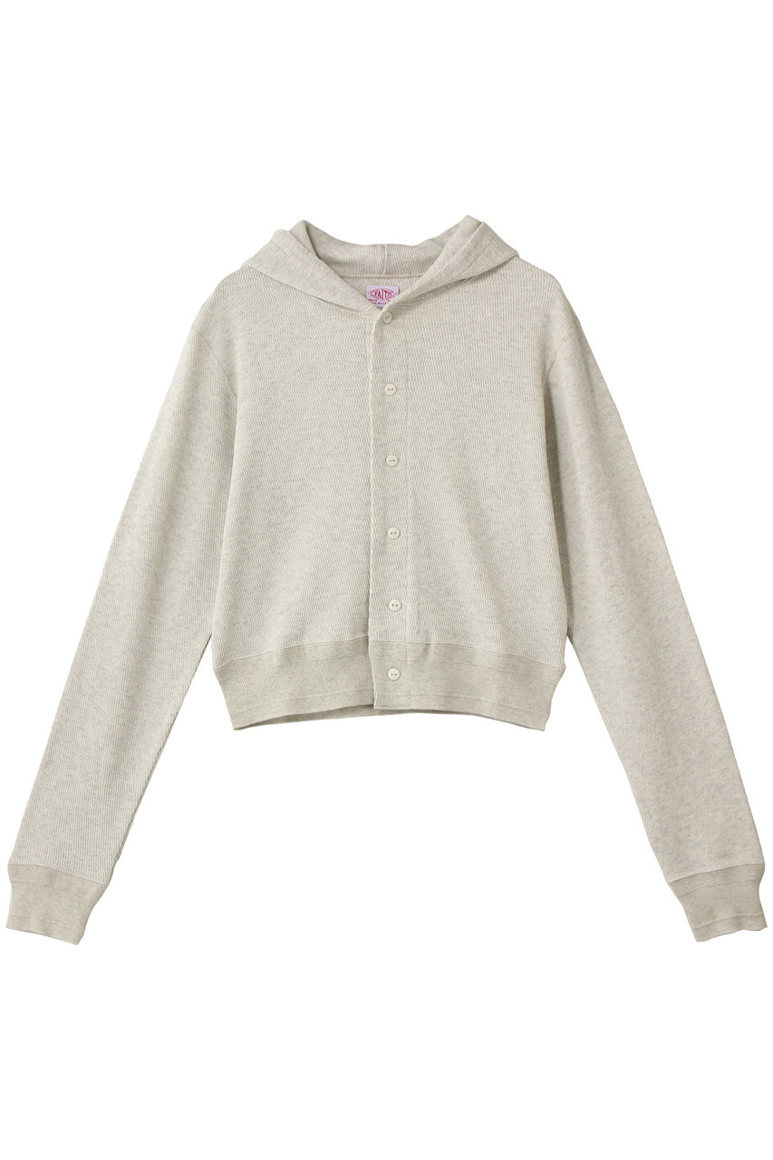 サードマガジン/THIRD MAGAZINEの【別注】FAITH MILLS/ロゴ刺繍サーマルパーカー(キナリ/A0862UCD001)