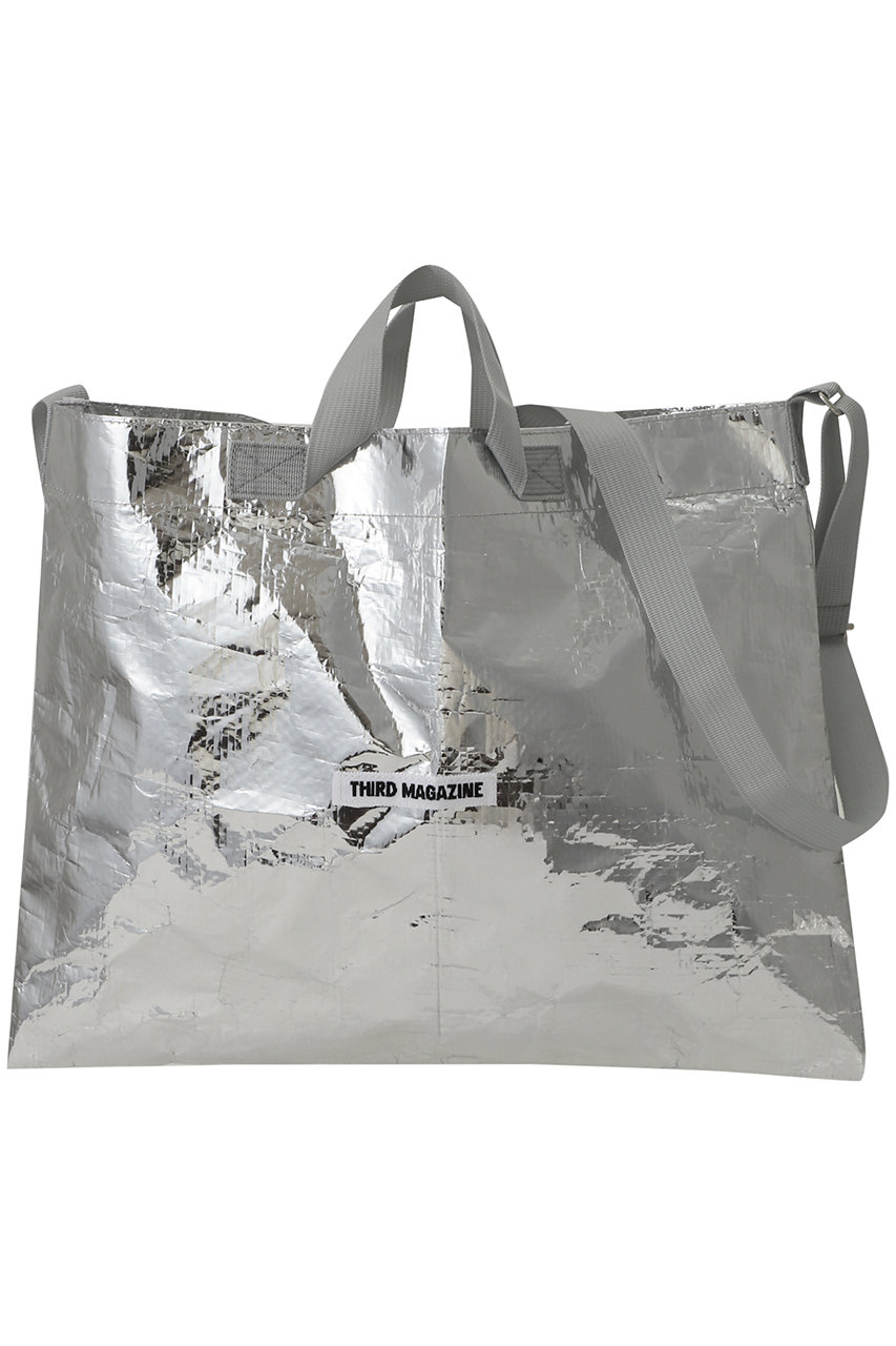 サードマガジン/THIRD MAGAZINEの【ELLE SHOP別注】2wayトートバッグ(シルバー/A0861PBG410)