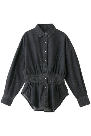 サードマガジン/THIRD MAGAZINEのウエストシャーリングデニムシャツ(110400/110403)