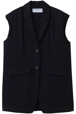 サードマガジン/THIRD MAGAZINEのツイルロングジレ(110800/110806)