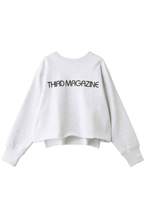 サードマガジン/THIRD MAGAZINEのロゴプリントボクシースウェット(110100/110105)
