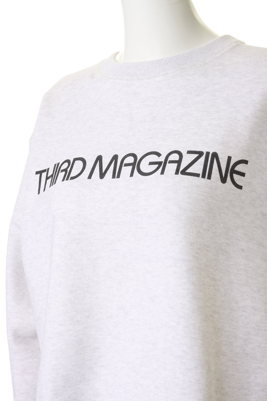THIRD MAGAZINE(サードマガジン)｜ロゴプリントボクシースウェット/杢