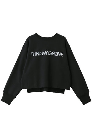 サードマガジン/THIRD MAGAZINEのロゴプリントボクシースウェット(110100/110105)