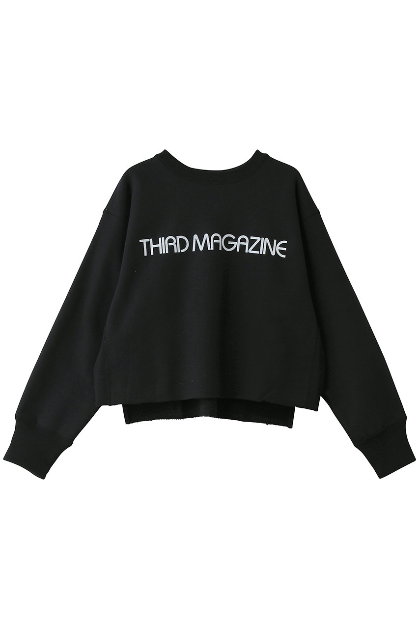 ロゴプリントボクシースウェット