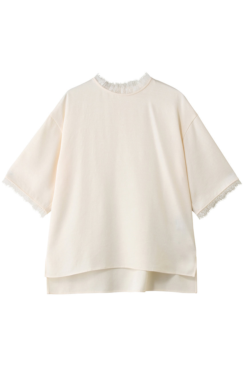 新品未使用 サードマガジン レースTシャツブラウス THIRD MAGAZINE(サードマガジン)｜レースTシャツブラウス/アイボリー