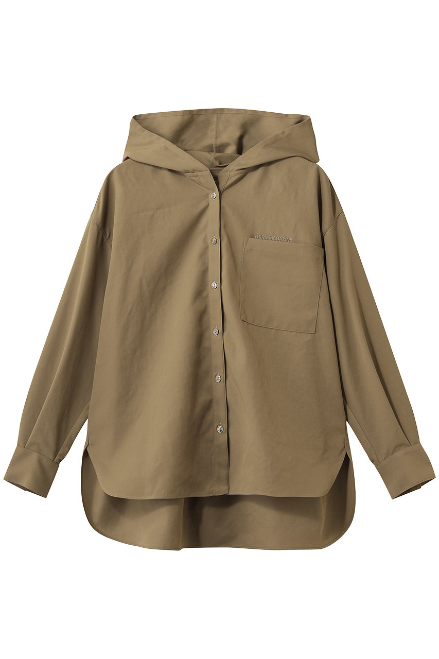 サードマガジン/THIRD MAGAZINEのフーディーシャツ(ベージュ/A0861FB 205)