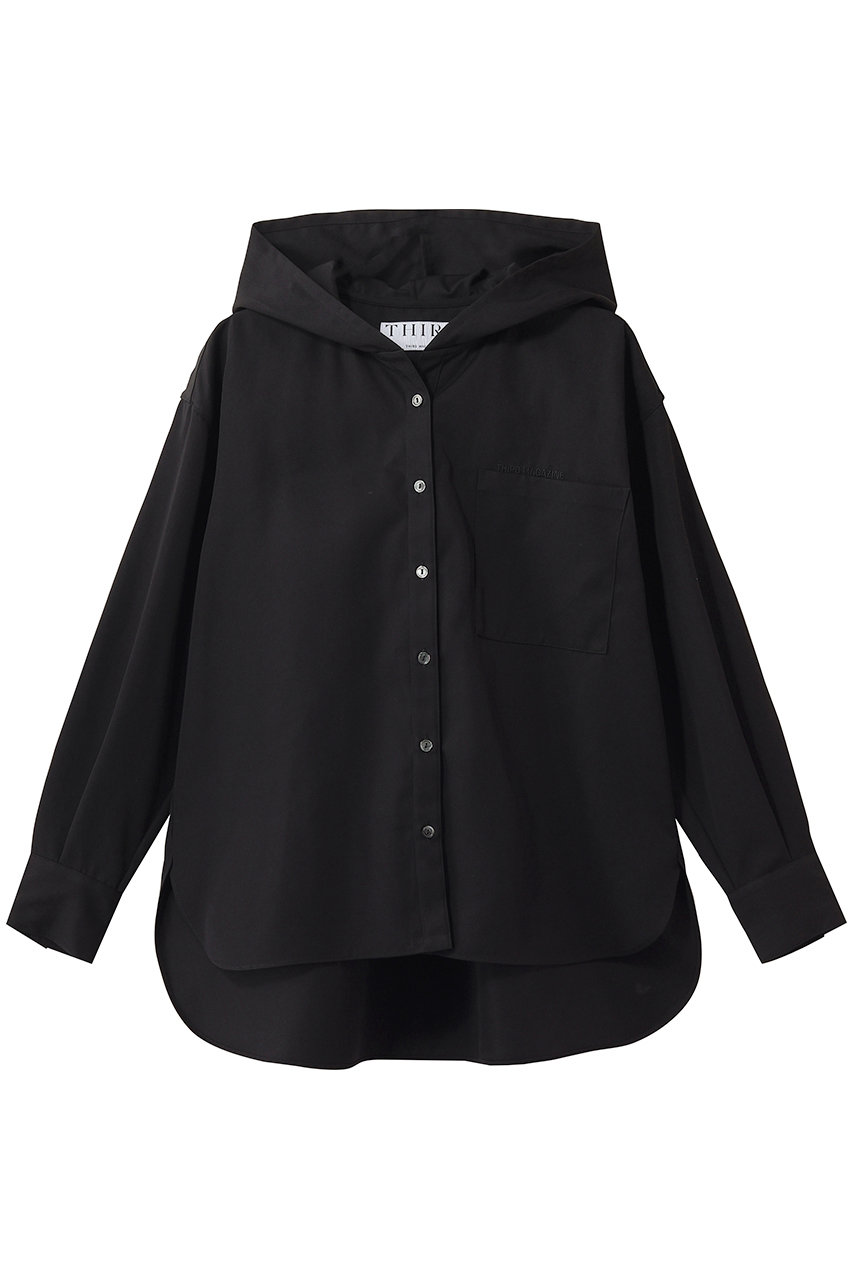 サードマガジン/THIRD MAGAZINEのフーディーシャツ(ブラック/A0861FB 205)