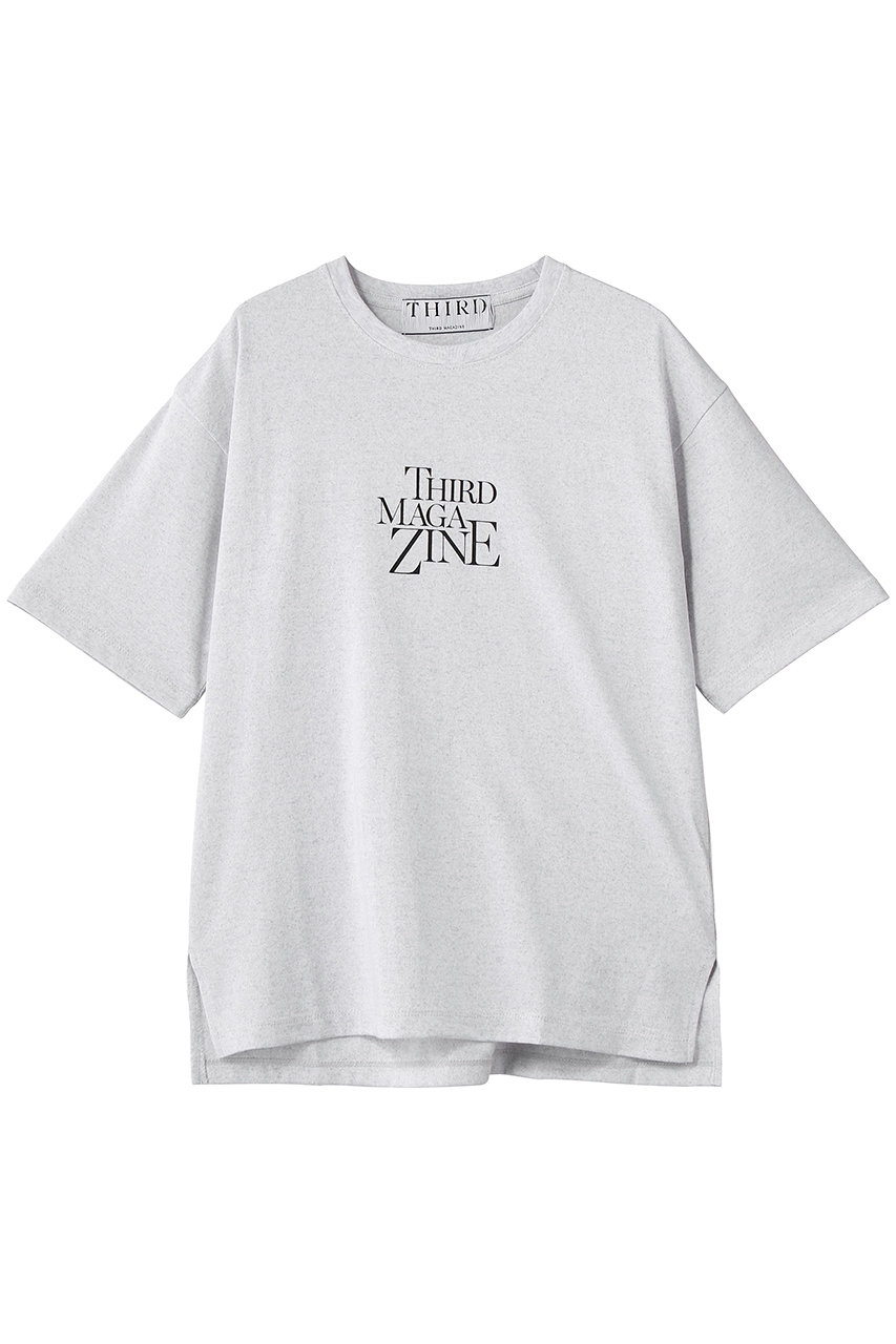 サードマガジン/THIRD MAGAZINEのセンターロゴTシャツ(杢グレー/A0861UTS310)