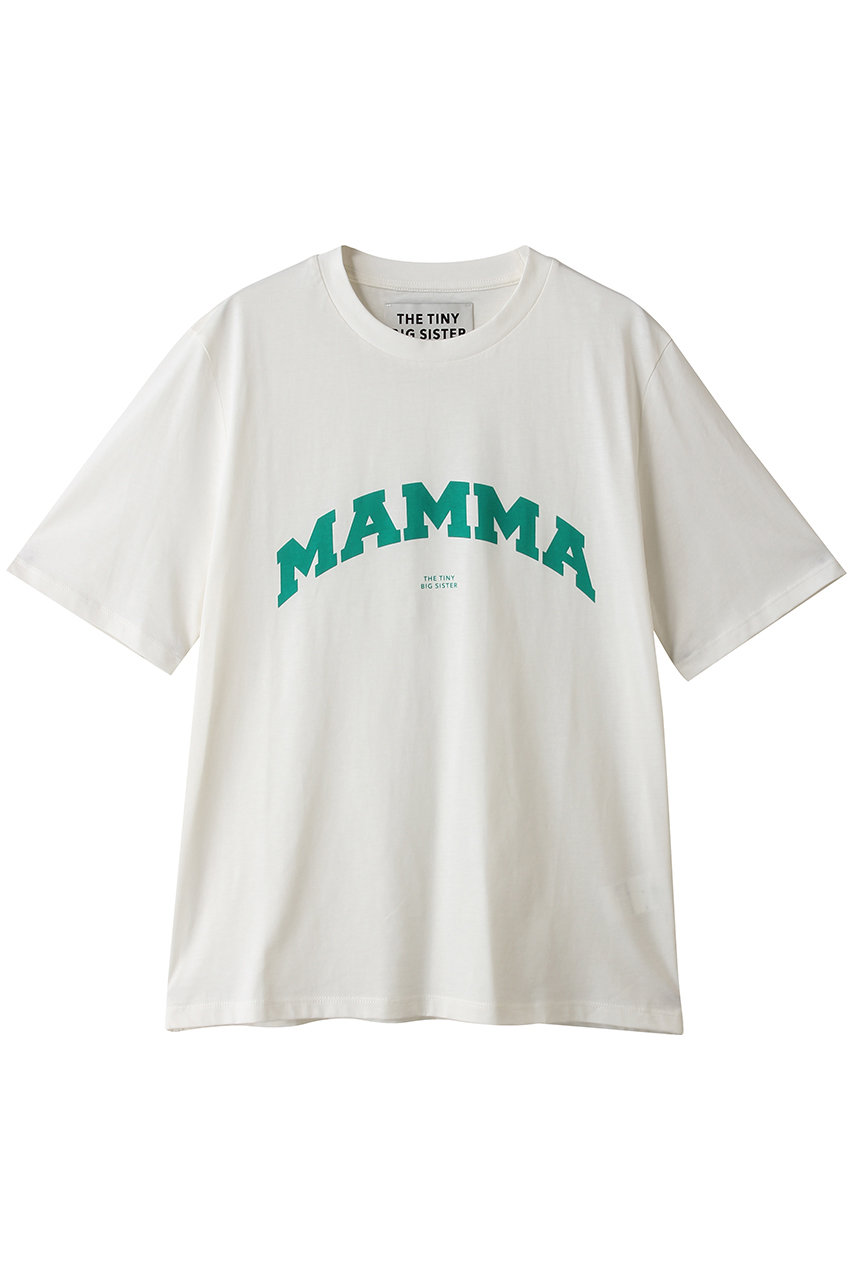 サードマガジン/THIRD MAGAZINEの【THE TINY BIG SISTER】Mamma Tシャツ(ホワイト/A0862UTS301)