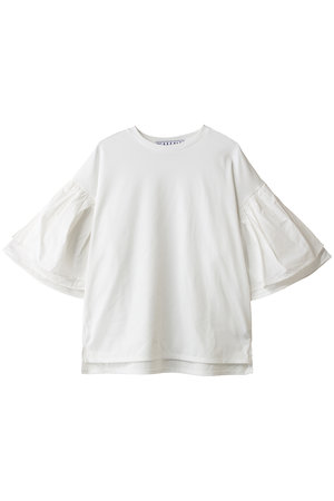 サードマガジン/THIRD MAGAZINEのラッフルスリーブTシャツ(110100/110102)