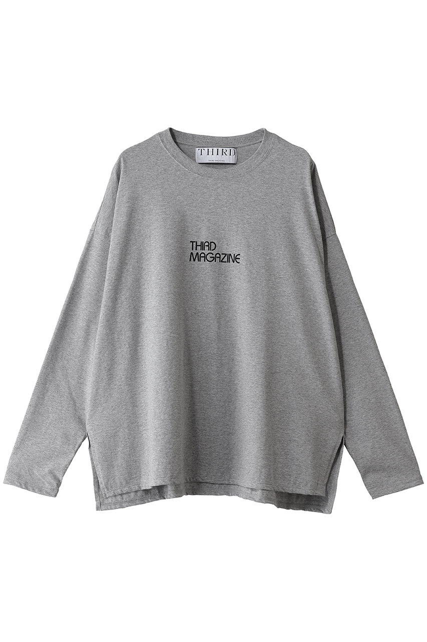 THIRD MAGAZINE ロゴロンT (杢グレー, F) サードマガジン ELLE SHOP