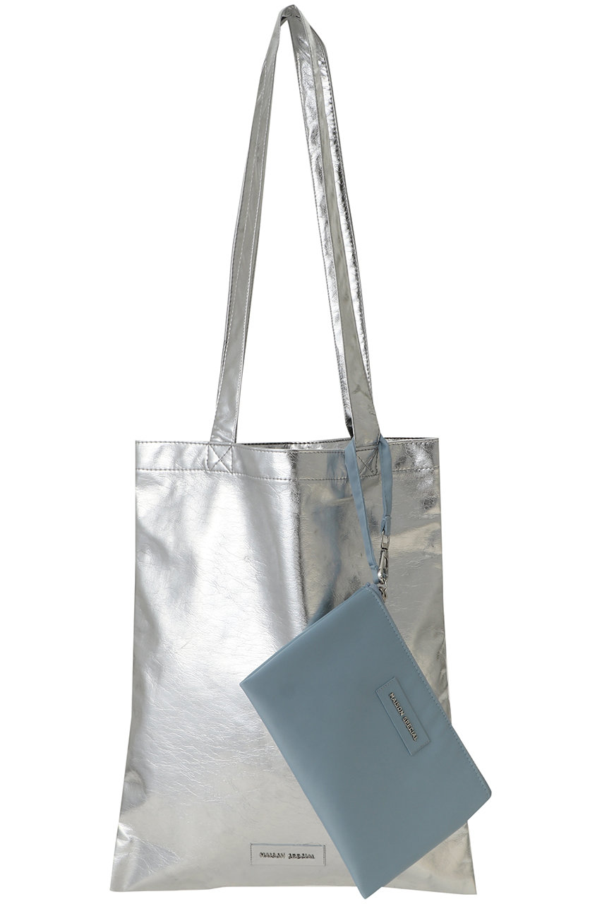 メゾンスペシャル/MAISON SPECIALの【4/28 0:00販売開始】【ELLE SHOP限定】メタリックコンビトートバッグ(SLV(シルバー)/21269615201)