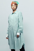 ナイロンオーバーシャツワンピース