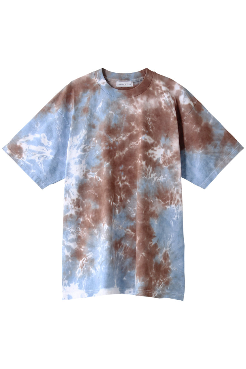 ＜ELLE SHOP＞ MAISON SPECIAL タイダイTシャツ (BLU(ブルー) FREE) メゾンスペシャル ELLE SHOP