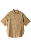 コットンスエードハーフスリーブシャツ