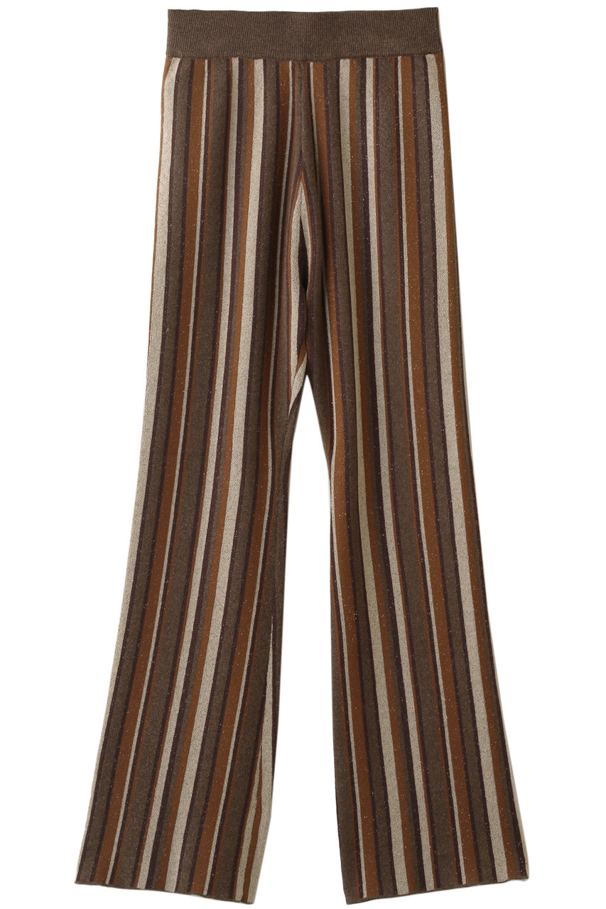 Maison Special メゾンスペシャル マルチストライプニットパンツ Brn ブラウン の通販 Elleshop エル ショップ