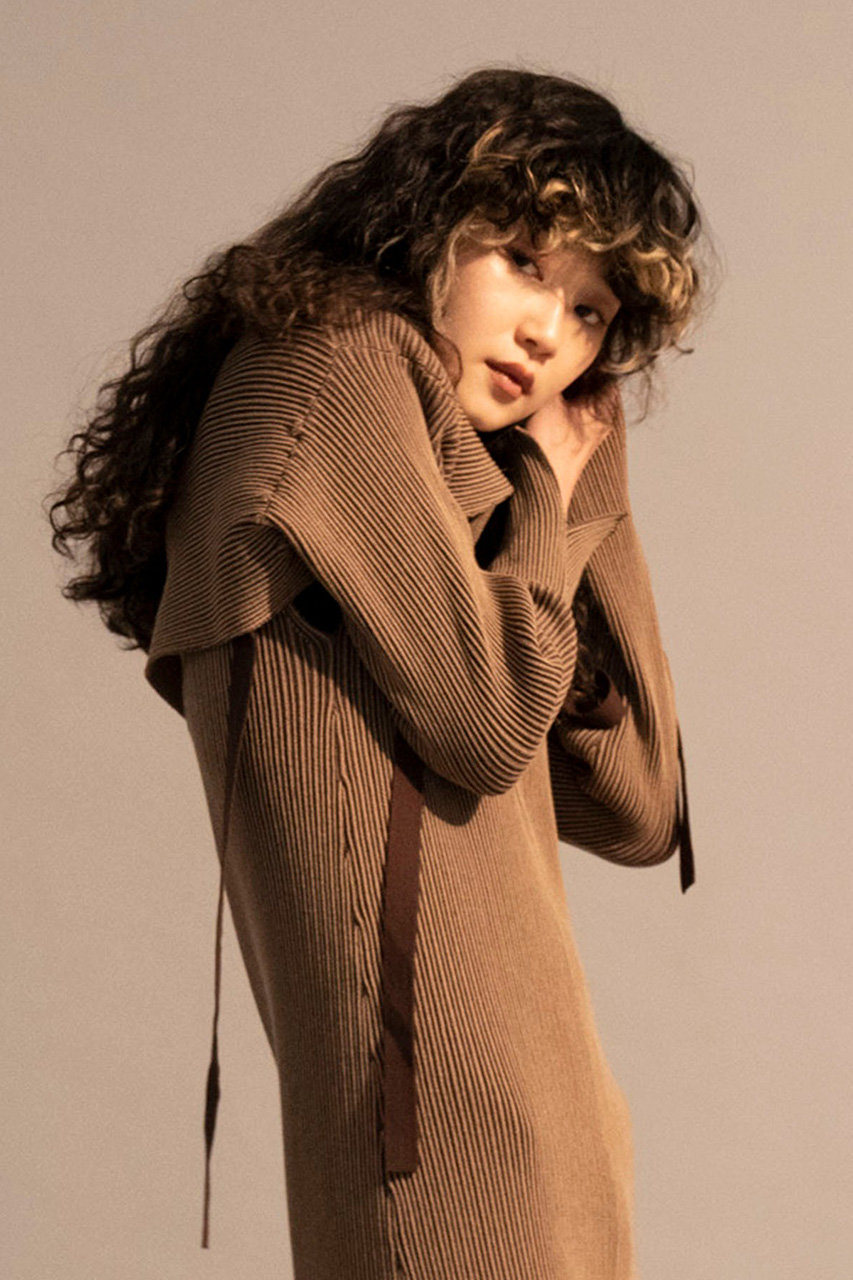Maison Special メゾンスペシャル ボレロコンビニットワンピース Brn ブラウン の通販 Elleshop エル ショップ
