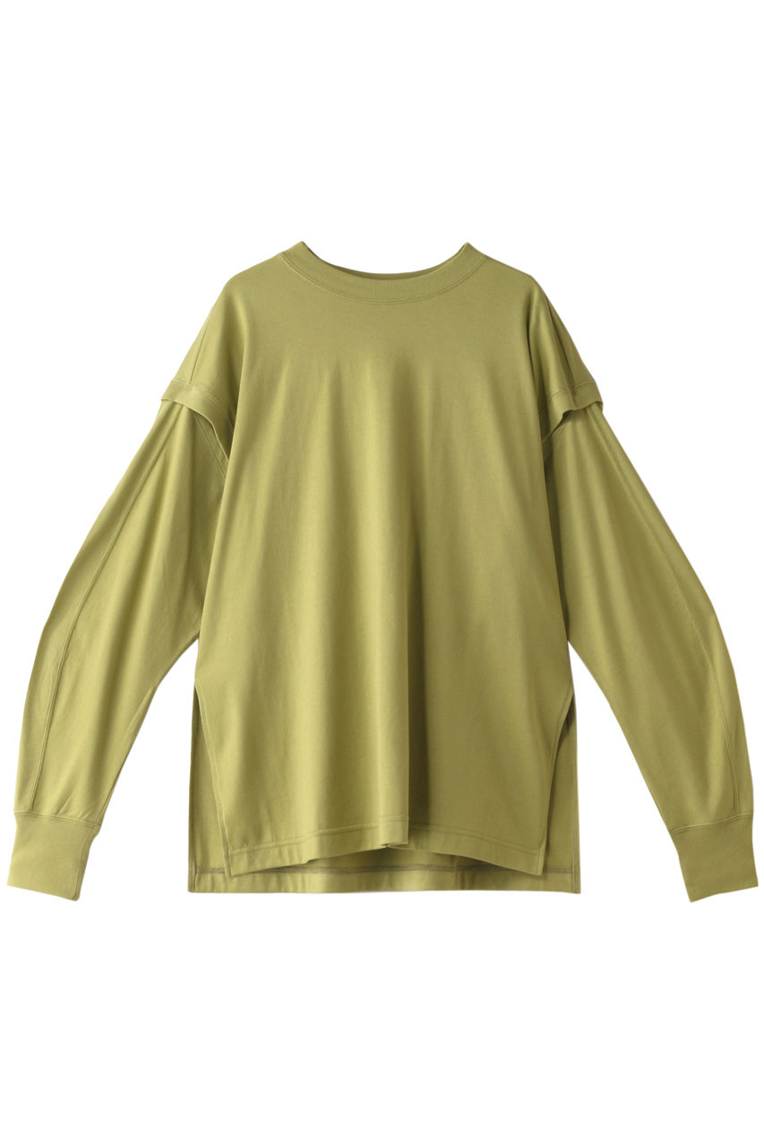 ＜ELLE SHOP＞ MAISON SPECIAL 2WAYロングスリーブTシャツ (PST(ピスタチオ) FREE) メゾンスペシャル ELLE SHOP