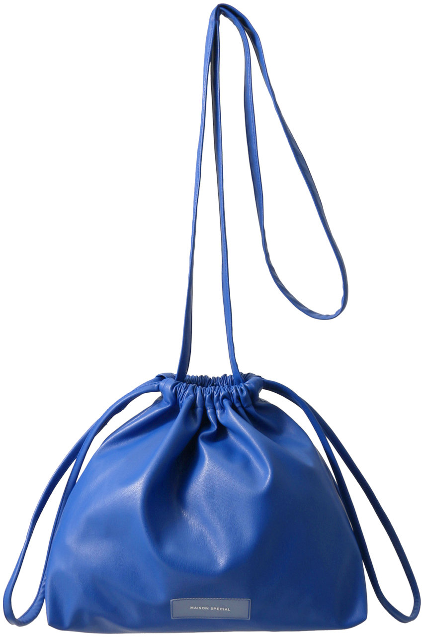 メゾンスペシャル/MAISON SPECIALのヴィーガンレザー2WAY巾着バッグ(BLU(ブルー)/21202611104)