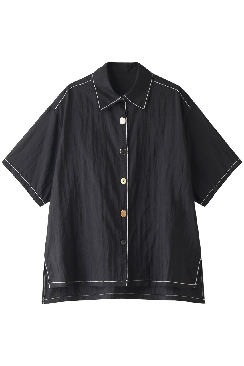 MAISON SPECIAL メゾンスペシャル シルクブレンドワッシャーシャツ BLK(ブラック)