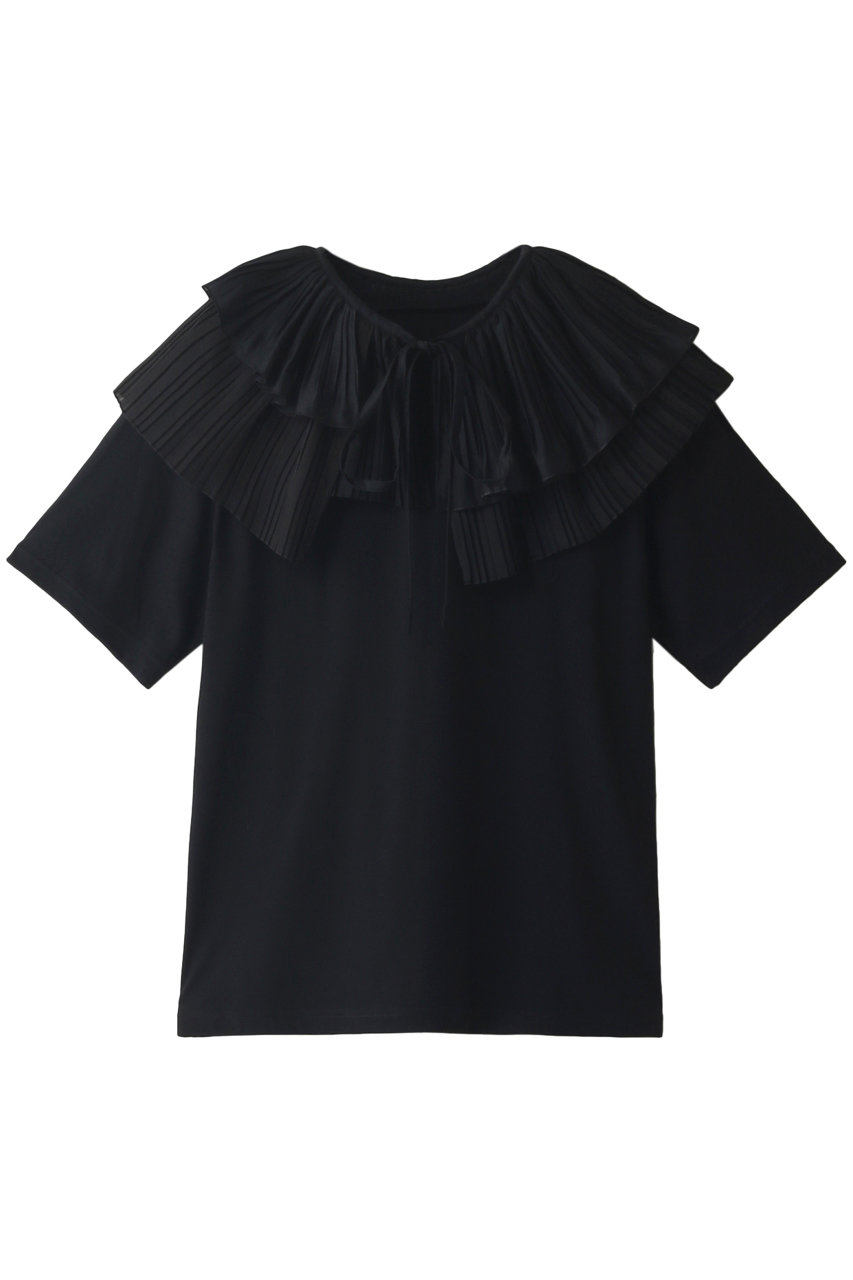 MAISON SPECIAL メゾンスペシャル ランダムプリーツカラーTシャツ BLK(ブラック)