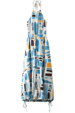 メゾンスペシャル/MAISON SPECIALのアブストラクトホルターネックワンピース(110500/110503)